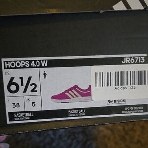 Adidas Hoops 4.0 Women's Pink Sneakers 6.5 W